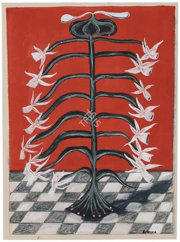 Pandey, Rithika (Artist). Flower Observation #1, 2021 | Painting