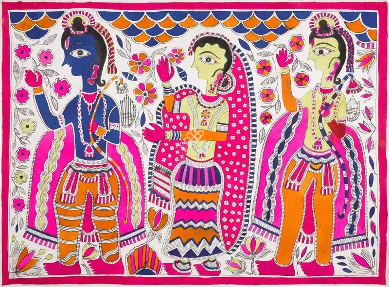 Devi, Sita (Artist). Untitled. Ink on paper, n.d. | Painting | FineArts | 00417403