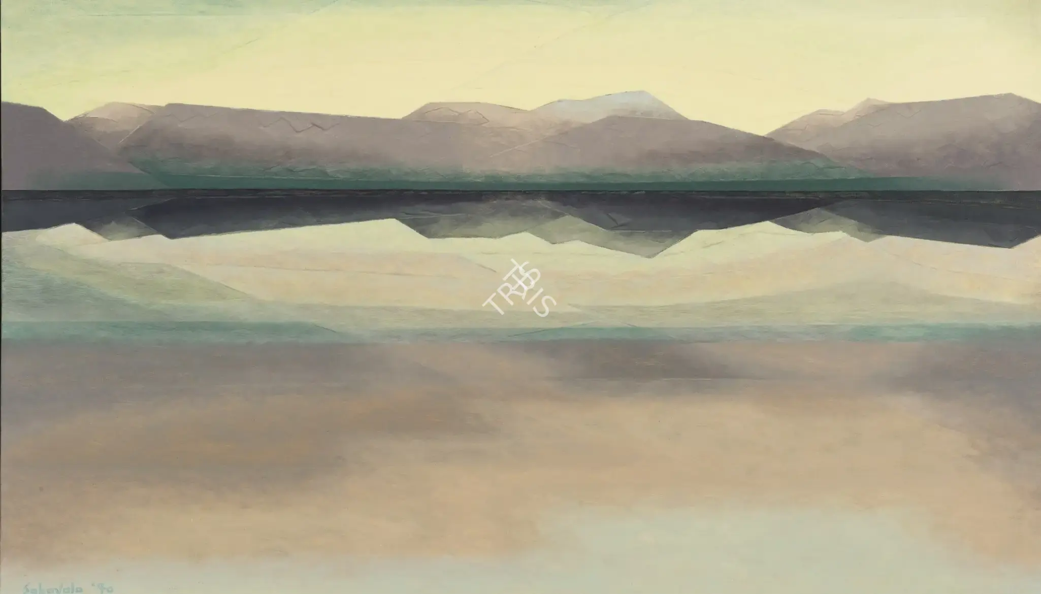 Sabavala, Jehangir (Artist). The Unruffled Calm. Oil on canvas, 1970 | Painting | FineArts | 00900826