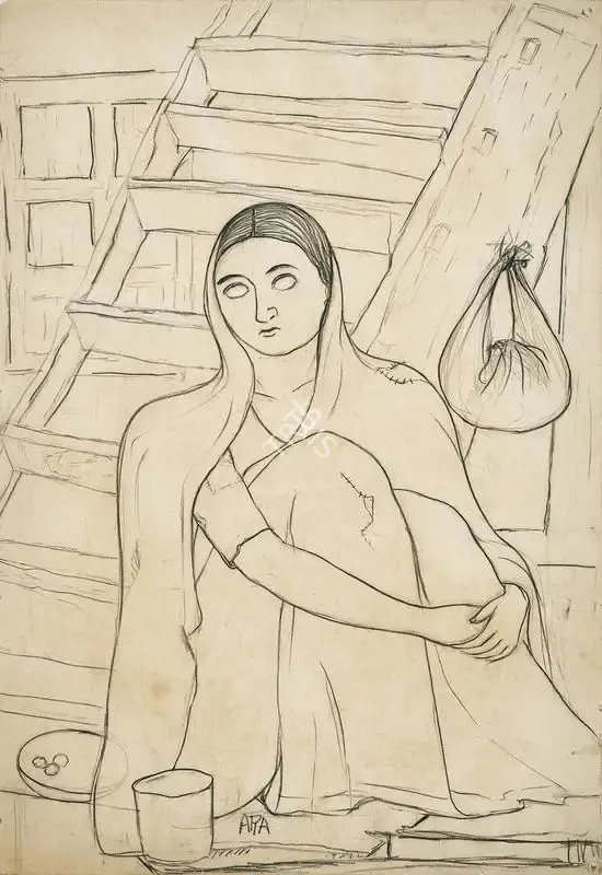 Ara, K.H. (Artist). Untitled, c.1950 | Drawing