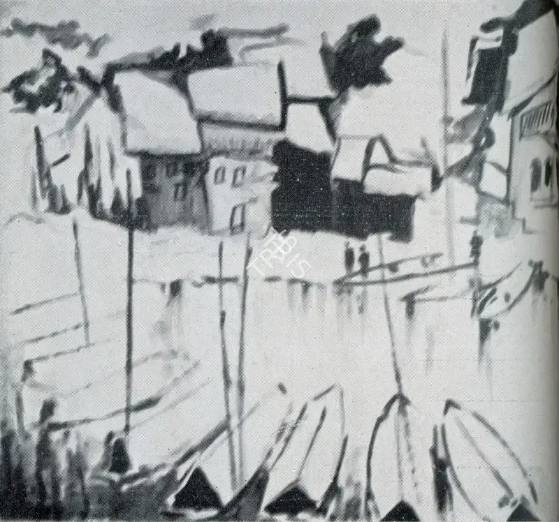 Butt, S.N. (Artist). Winter on Jhelum. n.d. | Marg, March 1955 | Painting | FineArts | 00674179