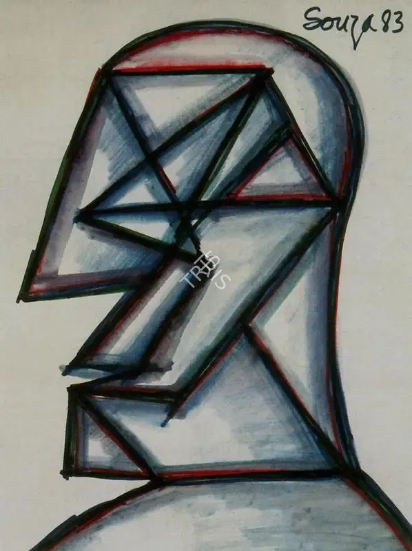 Souza, F.N. (Artist). Head, 1983 | Painting