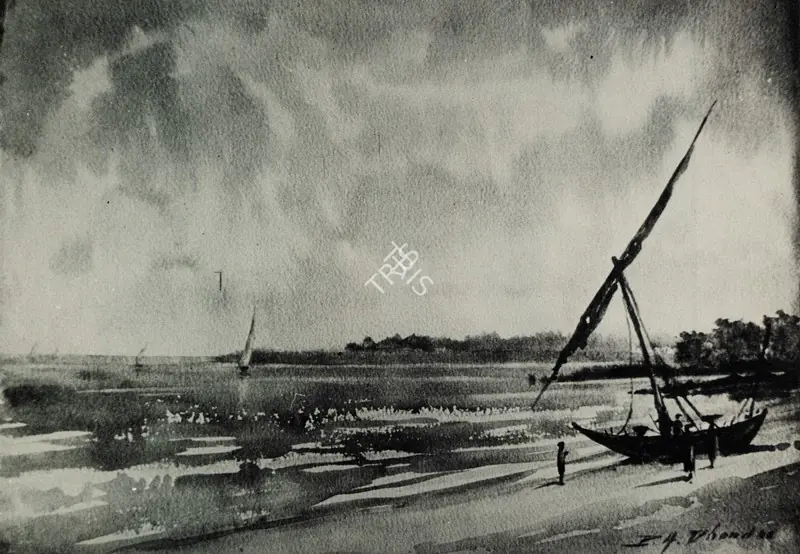Dhond, P.A. (Artist). Seascape, 1966 | Painting