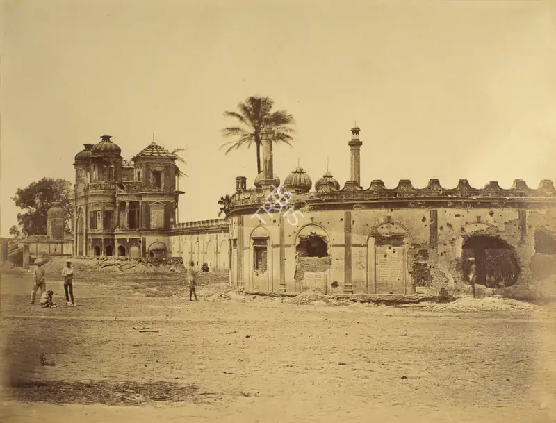 Beato, Felice (Photographer). The Secunderabagh Showing the breach, Lucknow. Albumen print hinged on thin paper, 1858 | Antiquarian Photograph | Photography | 00115128