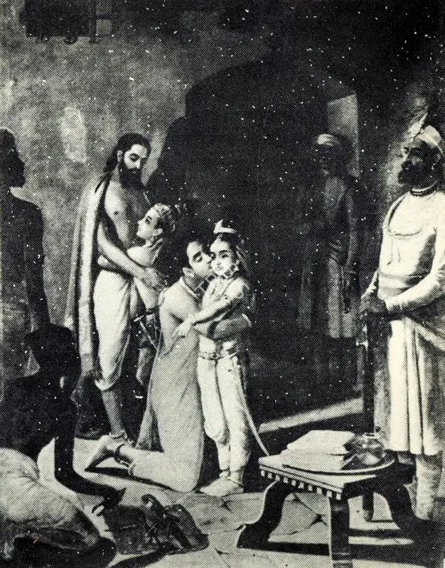 Varma, Raja Ravi (Artist). Krishna Liberating His Parents. 1905 | Journal of Arts & Ideas, January 1993 | Graphic Art | Scholarship | 00676863