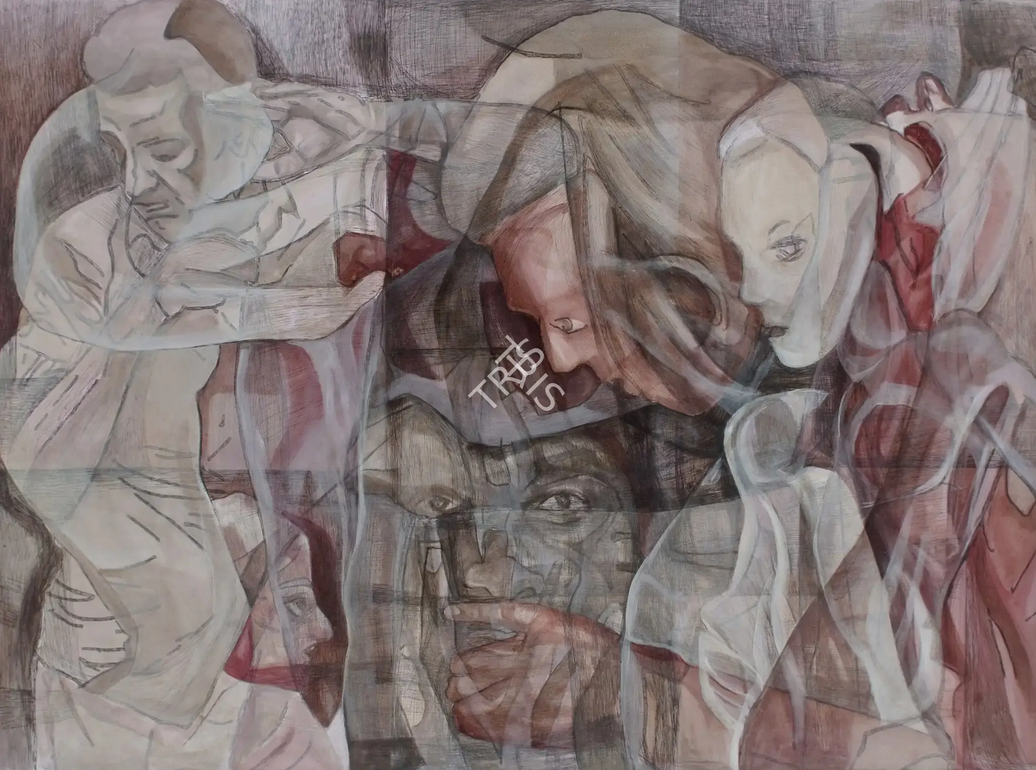 Chopra, Remen (Artist). Untitled. Acrylic and ink on canvas, n.d. | Painting | FineArts | 00645077