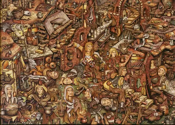 Cherian, Milburn (Artist). Earth Beneath, 2003 | Painting