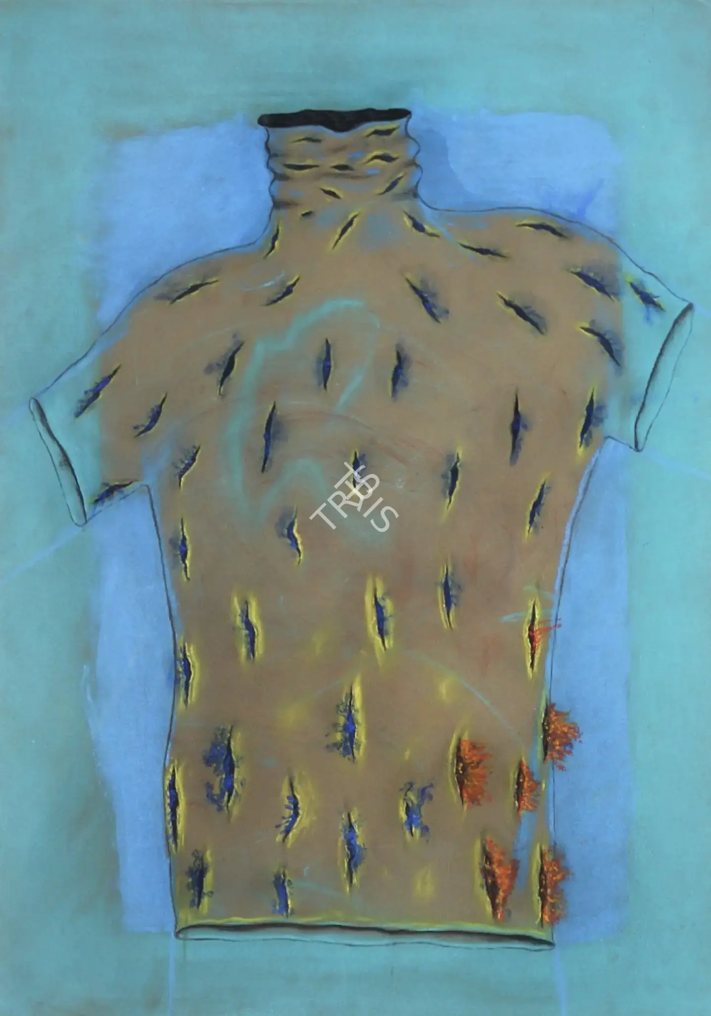 Ray, Anandajit (Artist). Untitled. Dry Pastel on paper, n.d. | Drawing | FineArts | 00901112