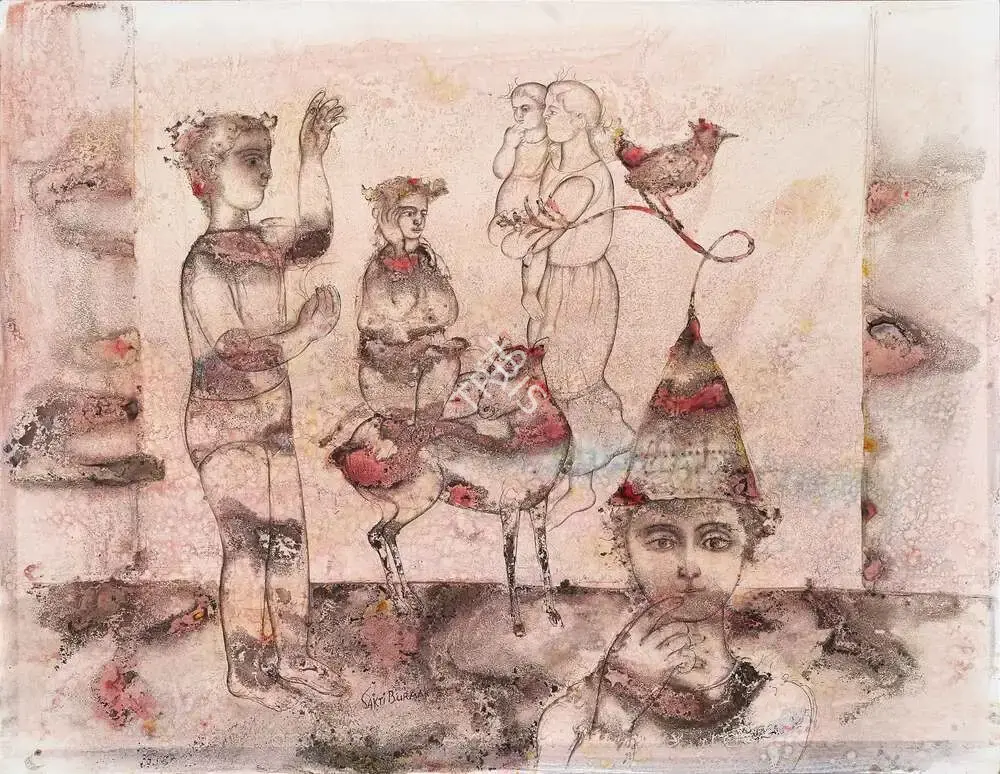Burman, Sakti (Artist). Untitled. Watercolour on paper, 1976 | Painting | FineArts | 00362681