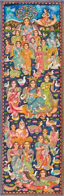 Burman, Jayshri (Artist). Untitled (Ganga), 2019 | Painting