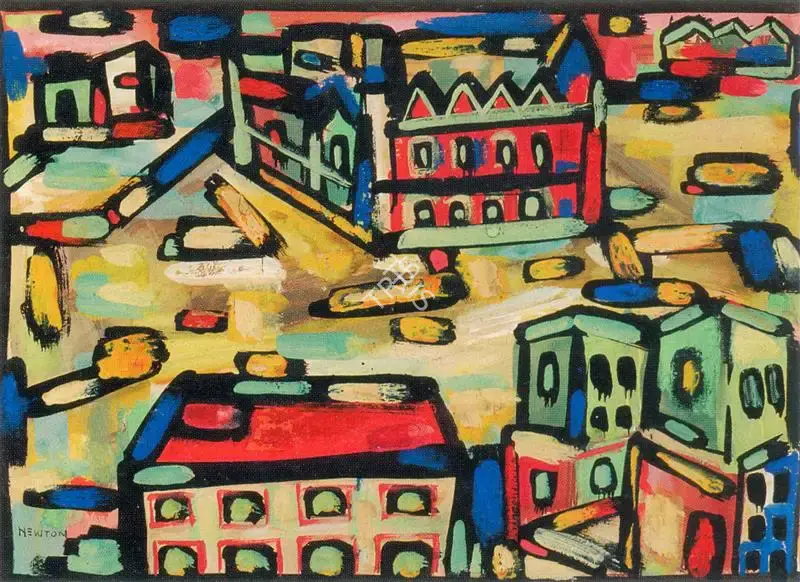 Souza, F.N. (Artist). Urban Landscape, n.d. | Painting