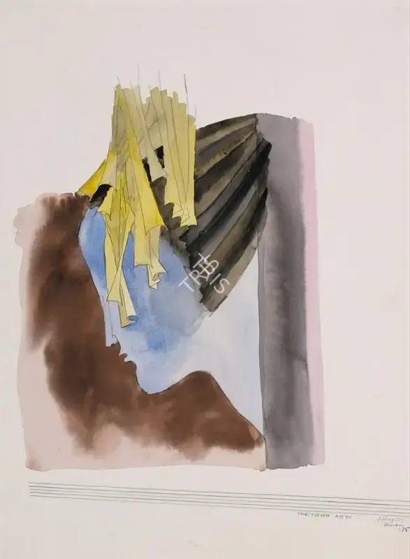Husain, M.F. (Artist). Thirty Seven AQ 75, 1975 | Painting