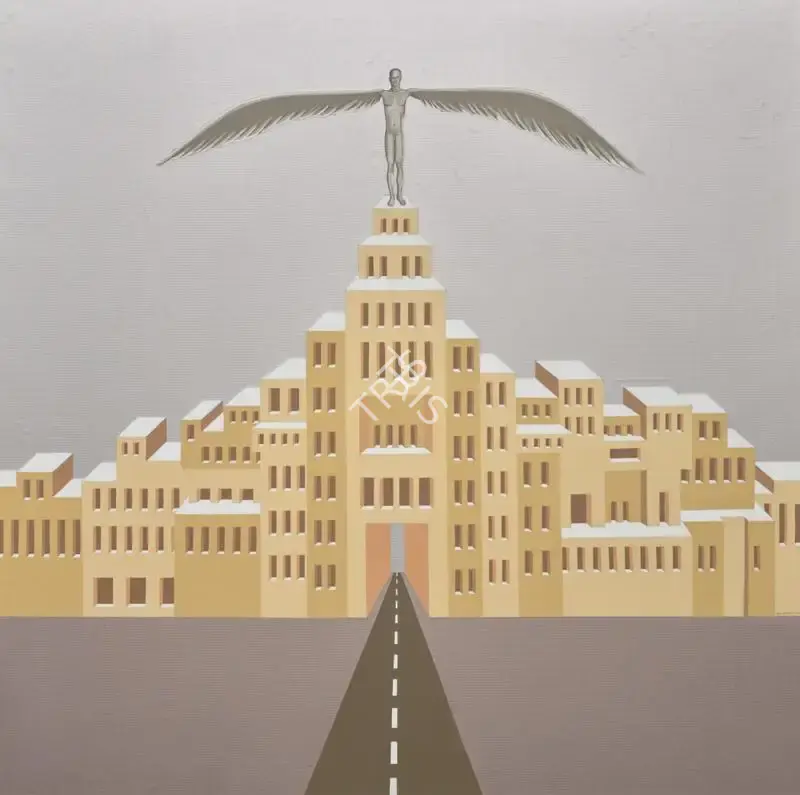 Scaria, Gigi (Artist). Untitled. Acrylic and automobile paint on canvas, 2013 | Painting | FineArts | 00339638