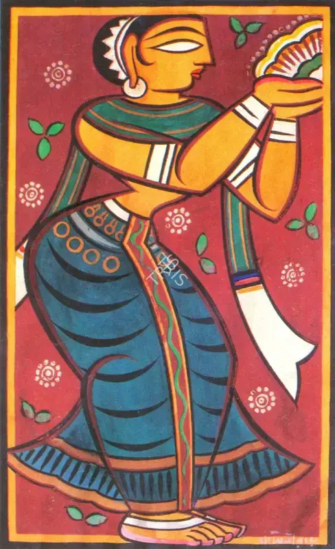 Roy, Jamini (Artist). Gopini, n.d. | Painting
