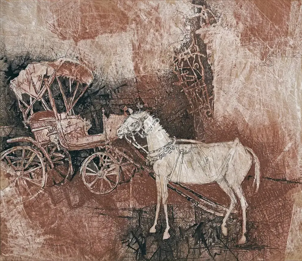 Ray, Shyamal Dutta (Artist). Untitled, 1986 | Painting
