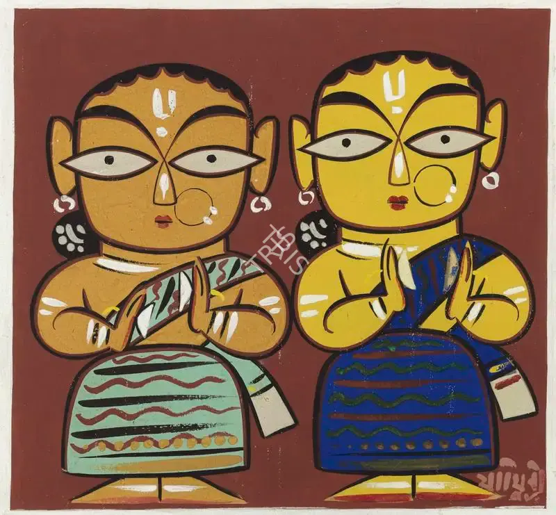 Roy, Jamini (Artist). Untitled (Two Women), n.d. | Painting