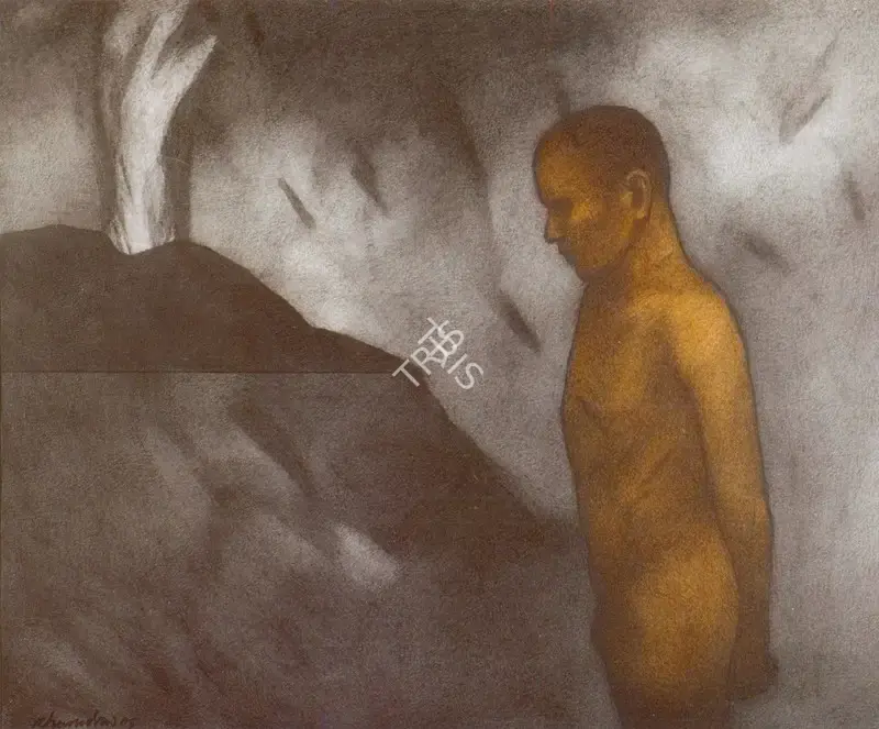 Bhattacharjee, Chandra (Artist). Implosion. Oil on canvas, 2005 | Painting | FineArts | 00574921