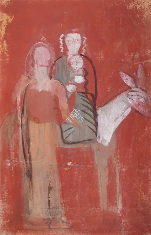 Roy, Jamini (Artist). Untitled (Bethlehem), n.d. | Painting