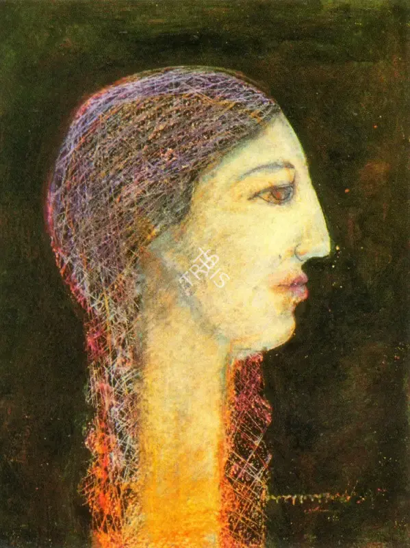 Shaw, Lalu Prasad (Artist). Girl, n.d. | Painting