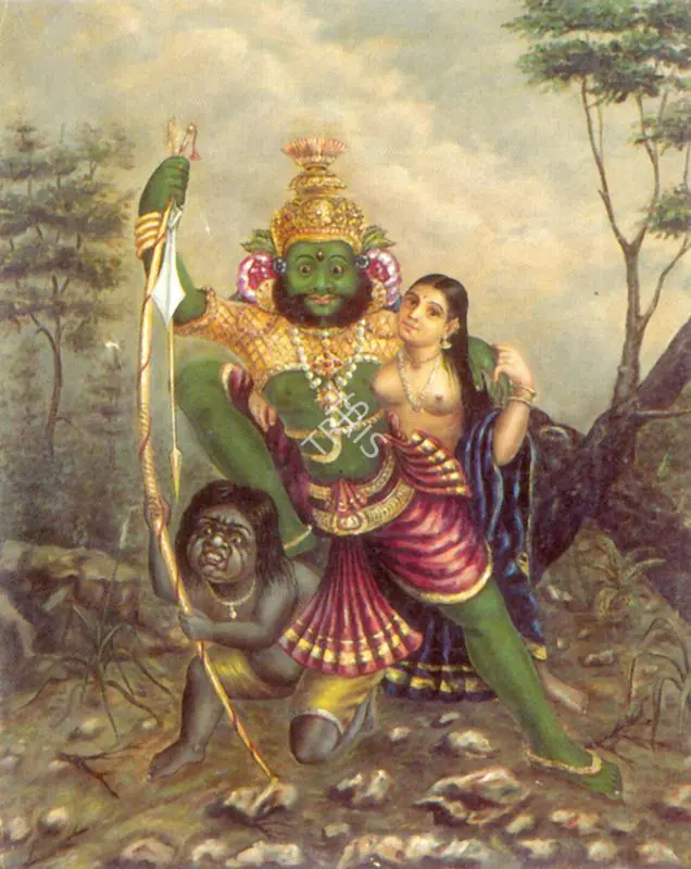 Naidu, R. Regunatha (Artist). The Abduction, c.1893 | Painting