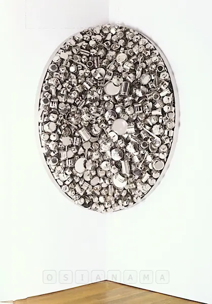 Gupta, Subodh (Artist). Miter. Stainless Steel, stainless steel utensils, 2007 | Sculpture | FineArts | 00576008