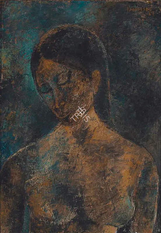 Padamsee, Akbar (Artist). Untitled (Nude), 1967 | Painting