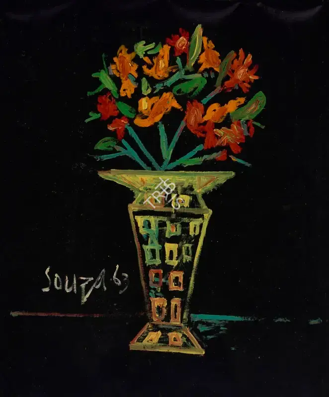 Souza, F.N. (Artist). Untitled (Still Life), 1963 | Painting