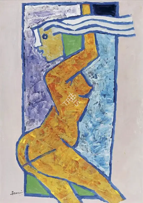 Husain, M.F. (Artist). Nauch Girl, n.d. | Painting