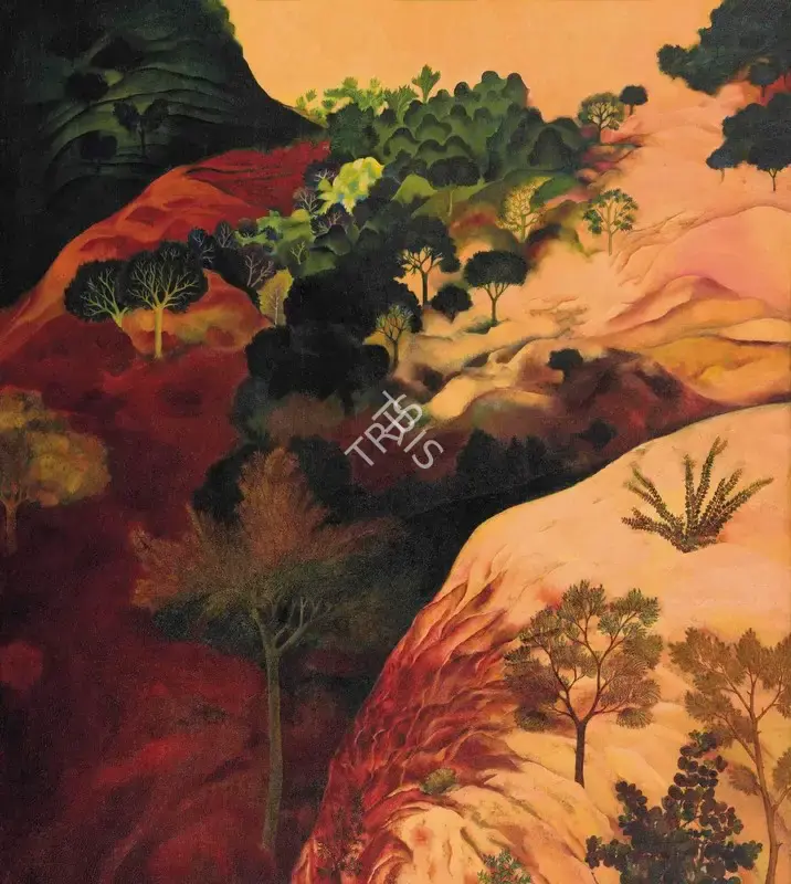 Sheikh, G.M. (Artist). Beyond the Ridge, 1976 | Painting