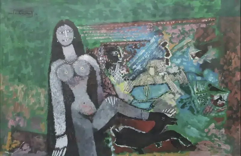 Santhanaraj, A.P. (Artist). Untitled. Acrylic on canvas, 2002 | Painting | FineArts | 00363599
