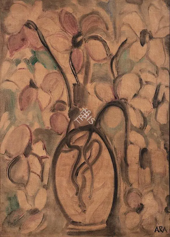 Ara, K.H. (Artist). Still Life with Flowers, 1966-1967 | Painting