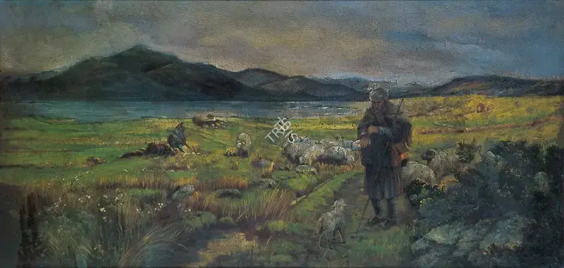 Singh, S.G. Thakur (Artist). Shepherd, 1950s | Painting