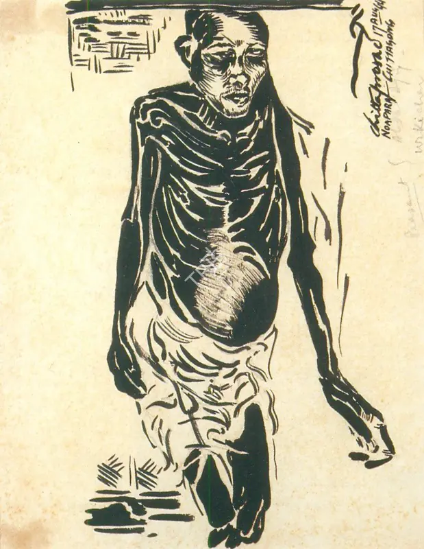 Chittaprosad (Artist). Bengal Famine. Ink and Brush on paper, 1944 | Painting  | 00877657