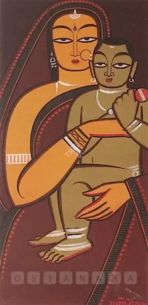 Roy, Jamini (Artist). Untitled (Mother And Child), n.d. | Painting
