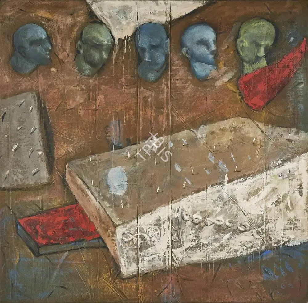 Iranna, G.R. (Artist). Untitled. Oil on canvas, n.d. | Painting | FineArts | 00416216