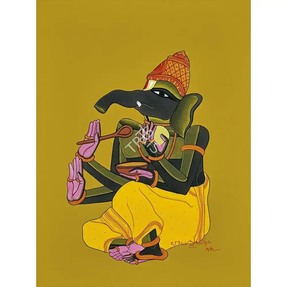 Vaikuntam, Thota (Artist). Untitled (Ganesha), 2016 | Painting