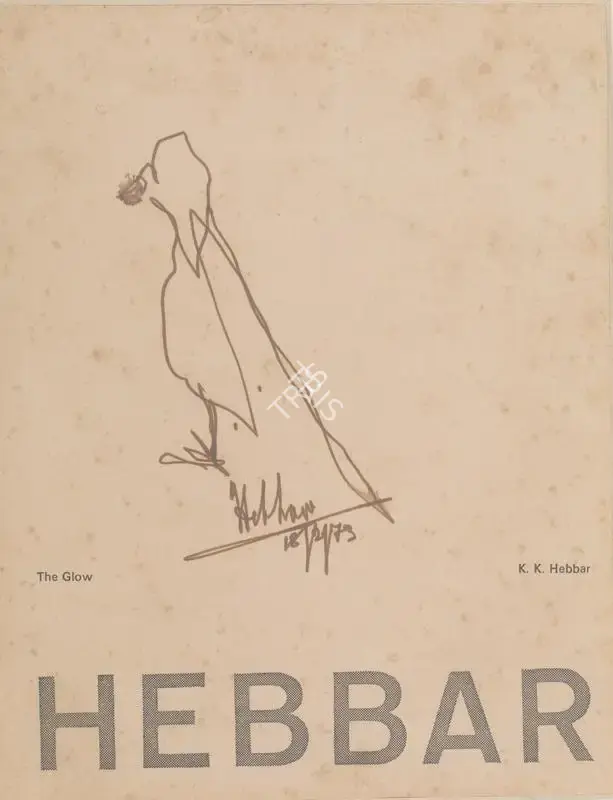 Hebbar, K.K. (Artist). Untitled (Sketch of a Bird), 1973 | Drawing