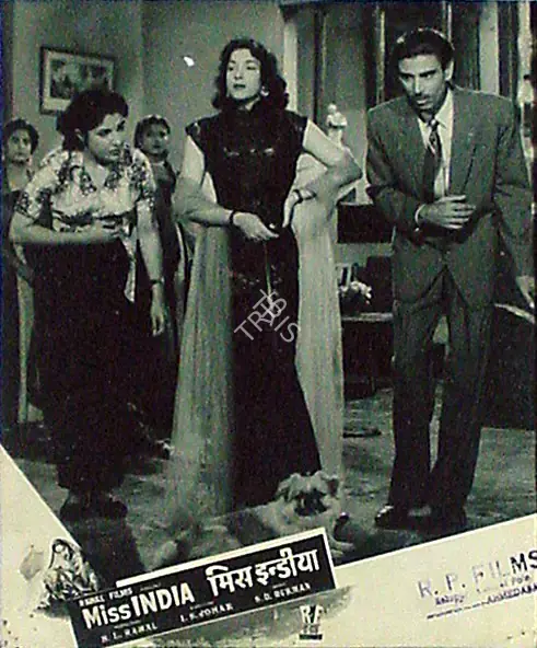 Ramachandra (ii) (Cinematographer), Miss India, 1957 | Lobby Card | CinemaEducation | 00820404