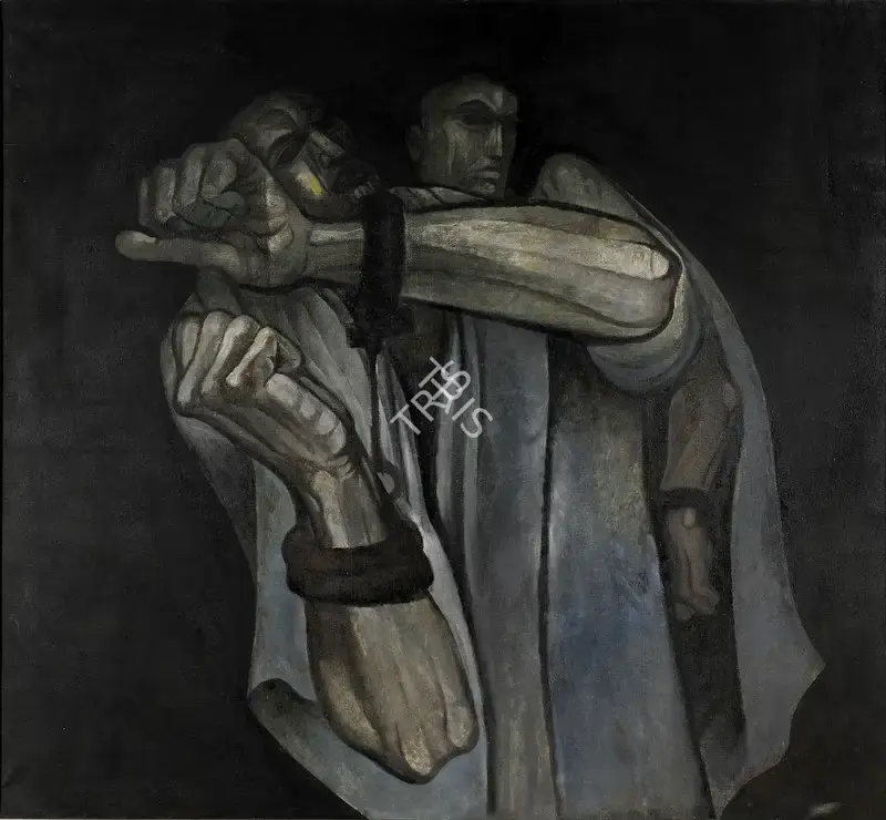 Choudhury, Bijon (Artist). Prisoners, 1975 | Painting