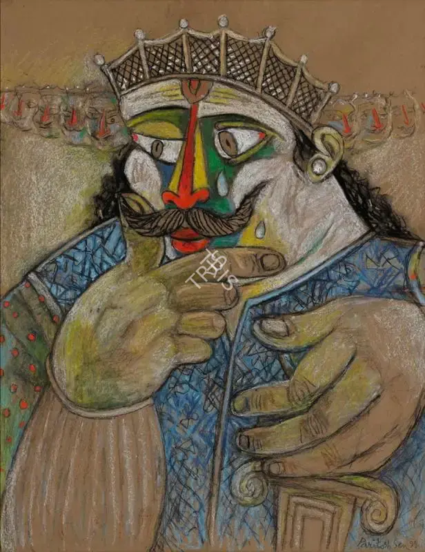 Sen, Paritosh (Artist). Untitled. Mixed media on paper, 1999 | Painting  | 00868034