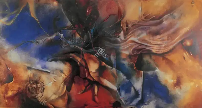 Mehrotra, Jaideep (Artist). Tandav, 2002 | Painting