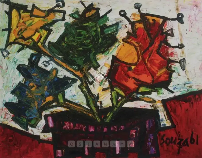 Souza, F.N. (Artist). Untitled, 1961 | Painting