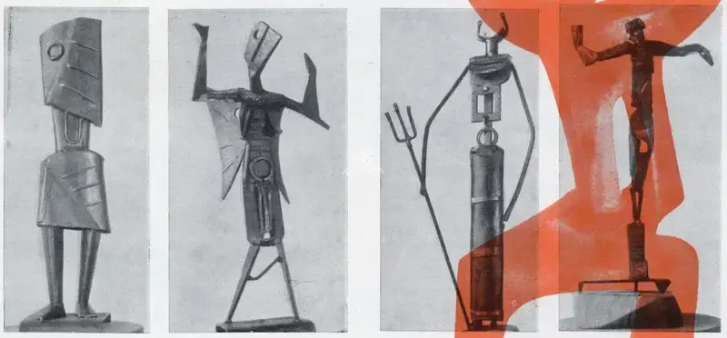 Davierwalla, A.M. (Artist). Quartettes. Scrap Iron, 1961 | Marg, December 1962 | Sculpture | FineArts | 00674888