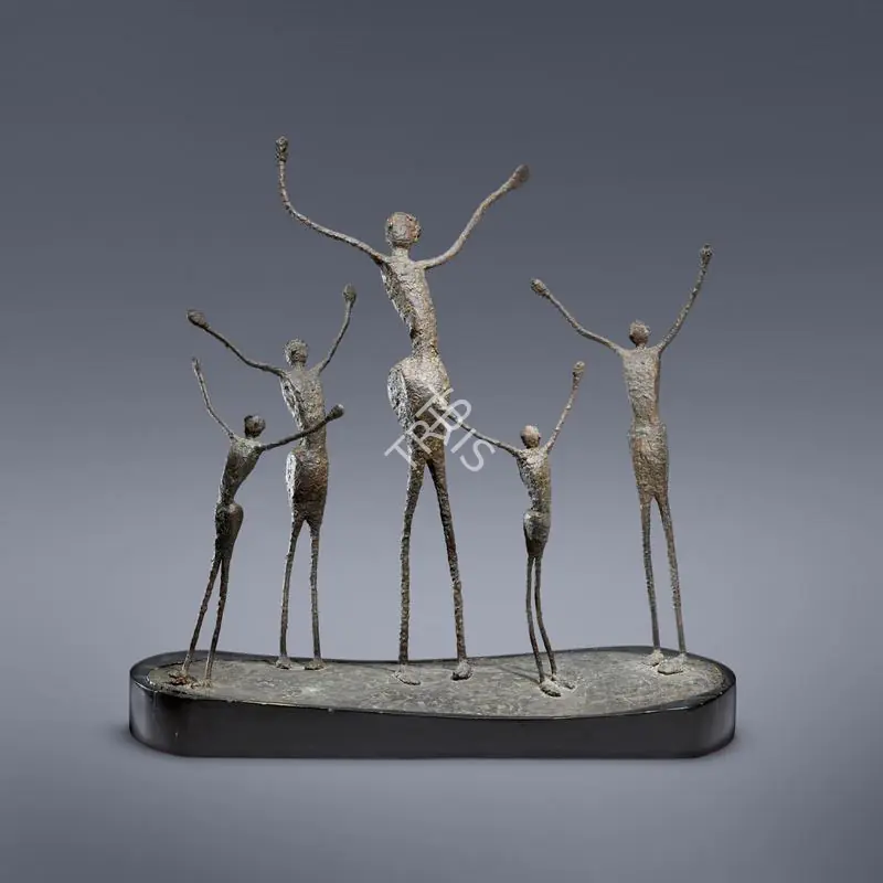 Sehgal, Amar (Artist). Uprising. Bronze with custom detachable wooden base, 1957 | Sculpture | FineArts | 00353579