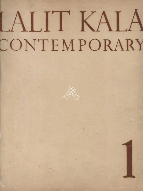 Anand, Mulk Raj (Guest Editor) and S.A. Krishnan (Assistant Editor). Lalit Kala Contemporary, June 1962 | Journal