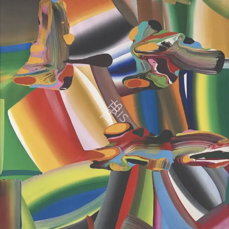 Krishnamachari, Bose (Artist). Stretched Bodies. Acrylic on canvas, 2005 | Painting | FineArts | 00603233