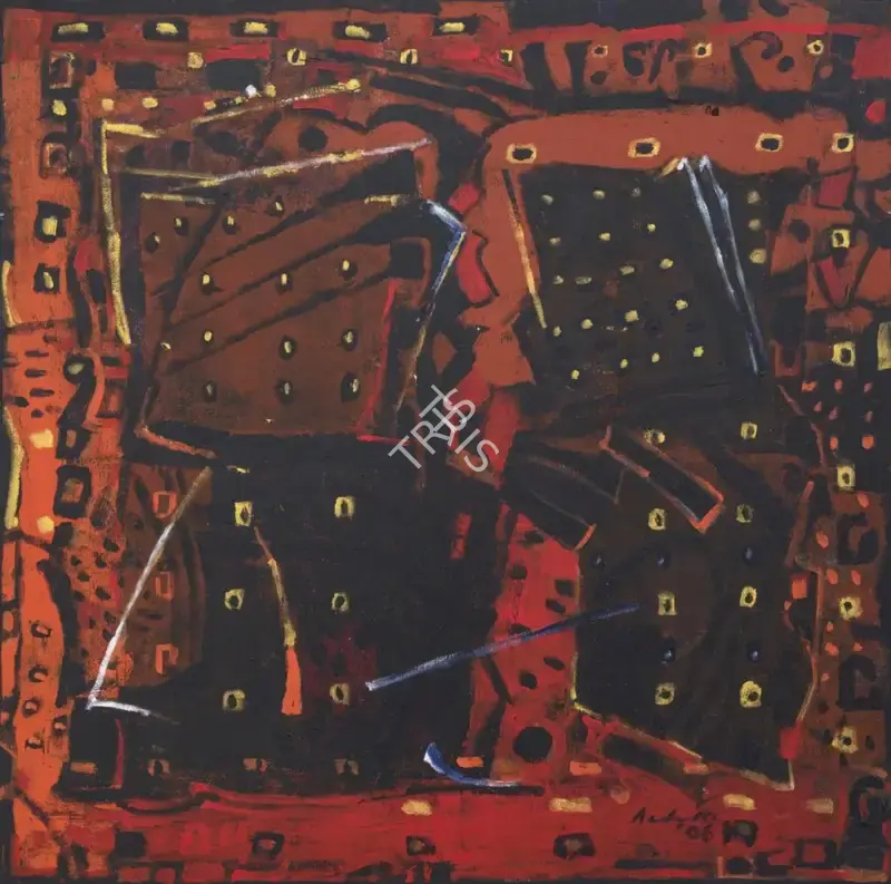 Kudallur, Achutan (Artist). Untitled. Acrylic on canvas, 2006 | Painting | EconomicsArt | 00872066
