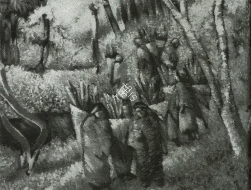 Misra, Hemanta (Artist). Wood Gatherers. Oil, n.d. | Marg, December 2022 - March 2023 | Painting | FineArts | 00675363