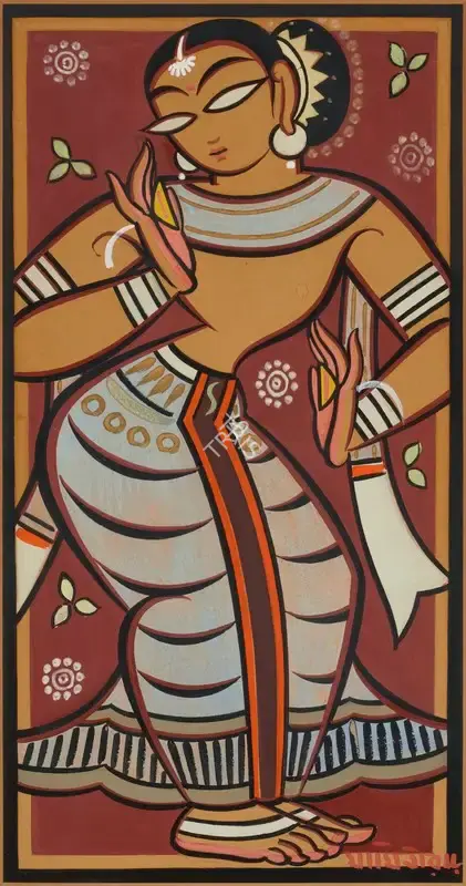 Roy, Jamini (Artist). Untitled (Gopini), n.d. | Painting