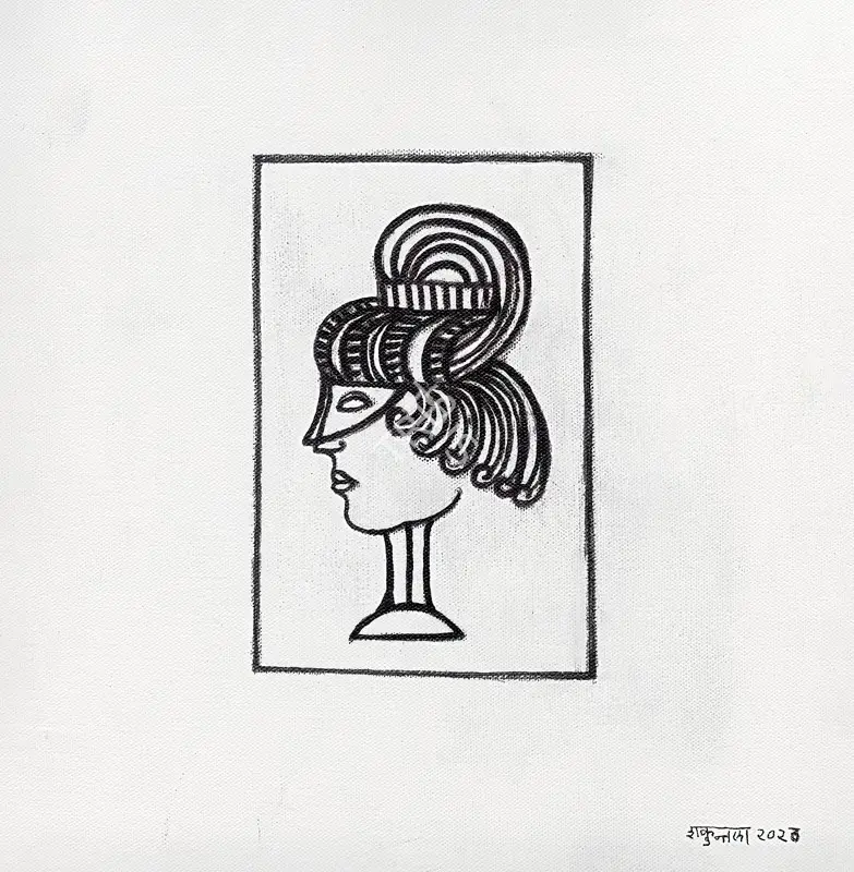 Kulkarni, Shakuntala (Artist). Untitled (Armor). Acrylic on canvas, 2023 | Painting | FineArts | 00363771